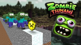 Monster School: ZOMBIE TSUNAMI CHALLENGE - Minecraft Animation