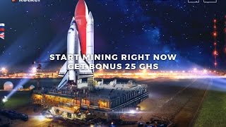 ROCKET HASH хайп под облачный майнинг  + БОНУС 25 GH/s