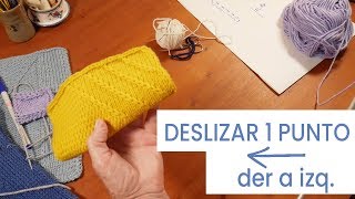 Tejer ?‍♀ Deslizar 1 pto. en el derecho prenda sobre Jersey Derecho