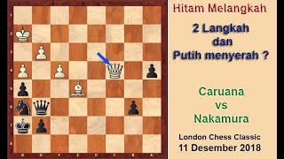 Nakamura tekuk Caruana pada  London Chess Classic 2018  dengan Pembukaan Gambit Menteri
