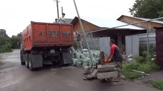 Самодельный мини-кран для погрузки