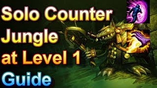 How to solo counter jungle at Level 1 with Teleport - League of Legends