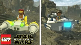 LEGO Star Wars The Force Awakens - ALL DLC VEHICLES (FREEMAKER, PREQUELS, EMPIRE DLC)