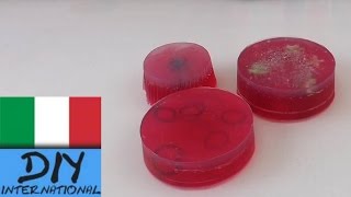 Saponette fai da te – ricetta per saponette decorate – saponette rosa