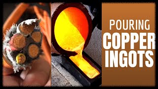 Trash To Treasure - Monster Copper Cable Melt into Copper  Ingots & Coins ASMR MELTING METAL