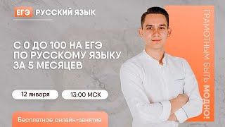 С 0 до 100 баллов на ЕГЭ по русскому | Русский язык ЕГЭ | Умскул