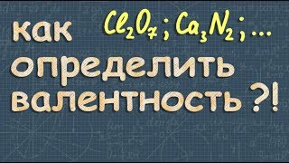 ВАЛЕНТНОСТЬ химических элементов 8 9 класс химия Габриелян