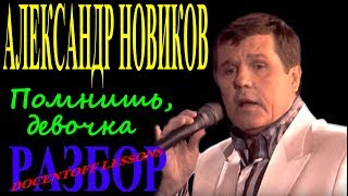 Александр Новиков Помнишь девочка разбор
