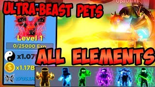 UNLOCKING ALL NEW ELEMENTS!! +BEST ULTRA BEAST PETS!! | - Roblox Ninja Legends