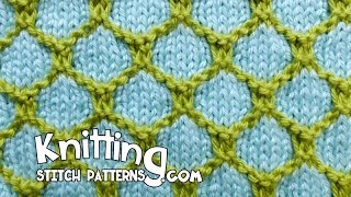 2 Color Honeycomb Knitting