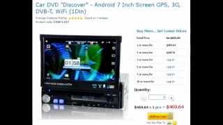 Car DVD "Discover" - Android 7 Inch Screen GPS, 3G, DVB-T, WiFi (1Din)