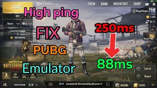 PUBG High ping fix in emulator; how to fix high ping in pubg;  ping fix 100% working