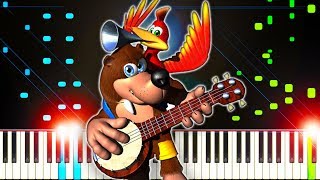 Banjo-Kazooie Theme Music - Piano Tutorial