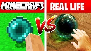 MINECRAFT ENDER PEARL IN REAL LIFE! (Minecraft vs Real Life)