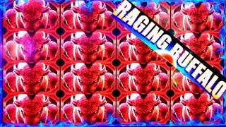 ✦BIG WIN✦  Raging Buffalo Slot Machine $6.40 Max Bet Bonus Won| Live Slot Machine Play