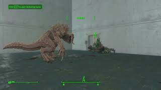 Fallout 4 - Albino Deathclaw vs Glowing Mirelurk Hunter