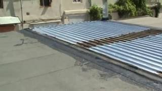 Крыша для гаража из профнастила
