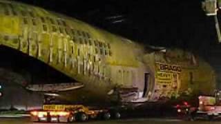 C17 Fuselage Moved on City Streets from Long Beach to Seal Beach, CA