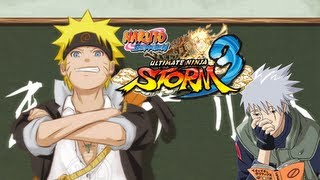 Naruto SUN Storm 3: Kakashi (Surgeon) VS Naruto (Bully) (Live Commentary)