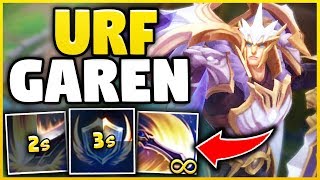FIRST TIME URF GAREN (30+ KILLS) DIAMOND GAREN MAIN GETS GAREN IN URF! - League of Legends