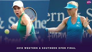 Simona Halep vs. Kiki Bertens | 2018 Western & Southern Open Final | WTA Highlights