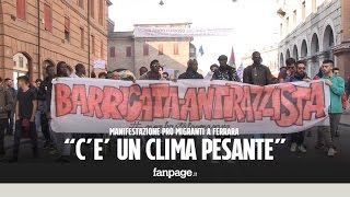 Barricate anti razziste: a Ferrara la manifestazione di solidarietà dopo i fatti di Gorino