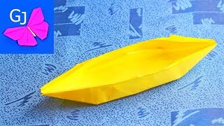 Оригами из бумаги Лодка