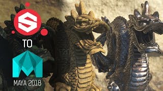 Substance Painter to Arnold 5 for Maya 2018 ~ Tutorial