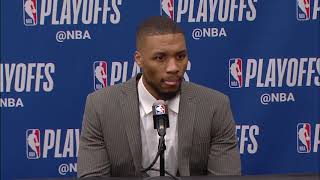 Damian Lillard Postgame Interview - Game 2 | Blazers vs Nuggets | 2019 NBA Playoffs