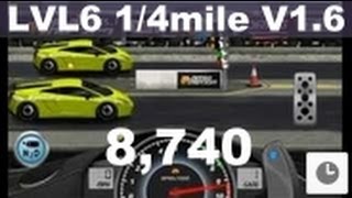 Drag Racing level 6 Lamborghini Gallardo LP 570 4 SL 1/4 mile tune V1.6