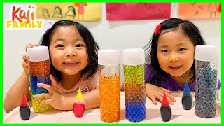 Emma and Kate play with Color Orbeez DIY Kit