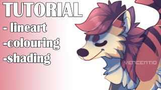 [PAINT TOOL SAI] lineart/colouring/shading tutorial