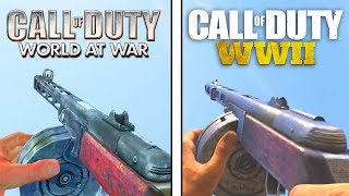 ‪Call of Duty WW2 Gun Sounds vs Call of Duty World at War‬ (2008 vs 2017)