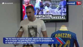Ghezzal ya viste de levantinista tras su presentación