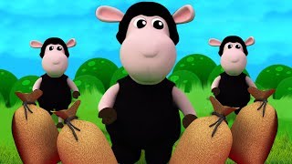 Баа Баа Черная овца | детские рифмы | песня овец для детей | Baa Baa Black Sheep | Rhyme Videos