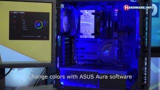 ASUS Maximus VIII Formula RGB with external LED strip demonstration