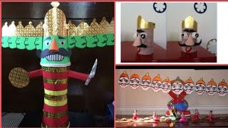 Dussehra craft work ideas || How to make raavan for dussehra ||