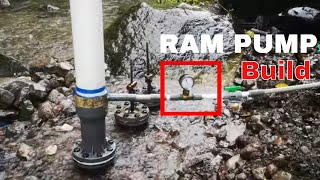 Membuat bendungan dan pondasi Pompa Hidram | Hydraulic Pump