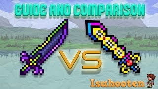 True Night's Edge vs True Excalibur // Guide and Comparison // Terraria 1.3