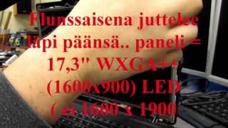 Asus X75V Lcd-panelin vaihto osa1/2