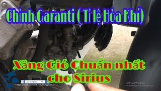 #96 | Hướng dẫn chỉnh Garanti (Xăng Gió) Chuẩn cho Yamaha Sirius | SC Vlogs