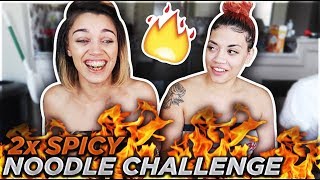 EXTREME SPICY NOODLE CHALLENGE ? **SHE CRIED**