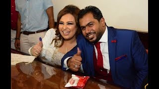 صور . ويزو تحتفل بعقد قرانها بحضور نجوم مسرح مصر