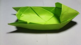 Paper Folding - How To Make Boat 3D - Origami Boat Tutorial