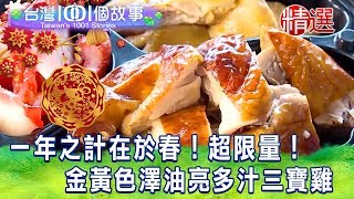 【台灣1001個故事 精選】一年之計在於春！超限量！金黃色澤油亮多汁三寶雞｜白心儀