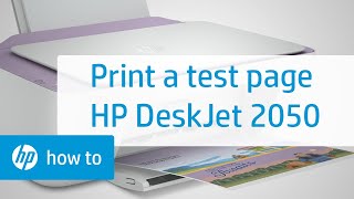 Printing a Test Page - HP Deskjet 2050 All-in-One Printer | HP DeskJet | HP