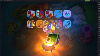 Hustle Castle: Fantasy Kingdom открываем 4 сундука мастера, сундук героя и 26 сундуков победителя.