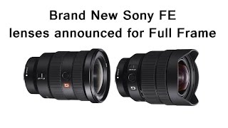 Sony 12-24mm f/4.0 and Sony 16-35mm f/2.8 GM Officially announced - First impressions.