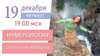 Нумерология. Ответы на вопросы. Прямой эфир Светланы Беловой 19 декабря 2019