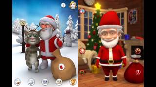 TALKING SANTA Vs PLAYING SANTA - Free Game for iOS: iPhone / iPad and Android